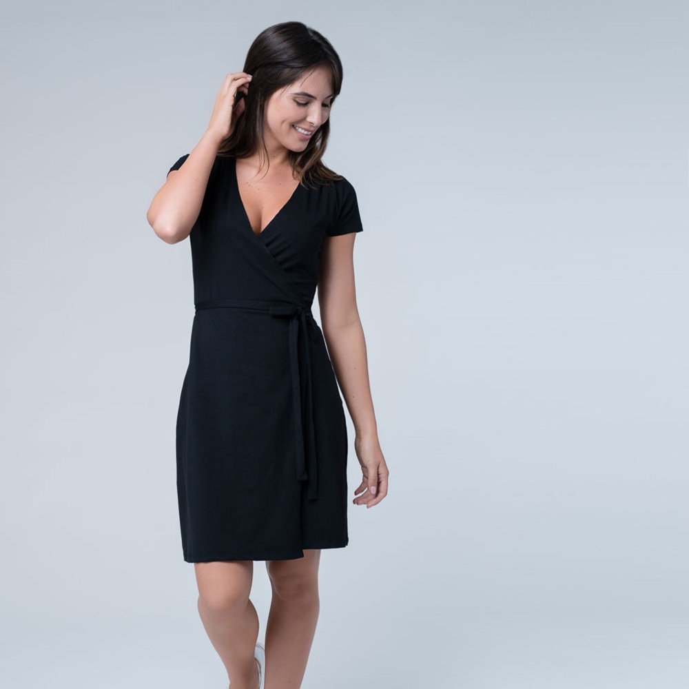 Moving Sale! Black Wrap Dress